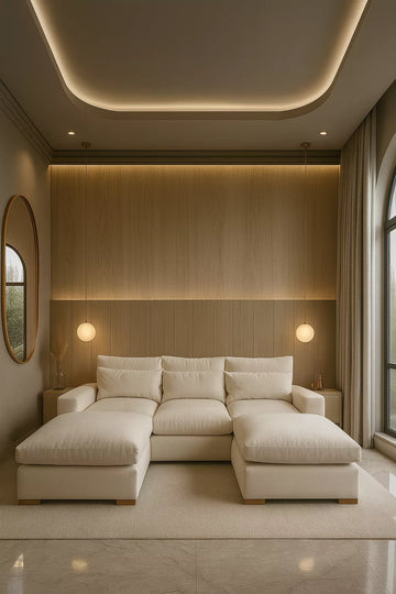 Cloud U-Shape Sofa – Feather Inserts