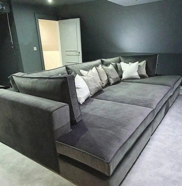 Harlem Luxury U-Shape Cinema Sofa with Footstools