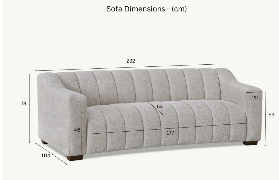 Aluxo Astoria 3 Seater Sofa