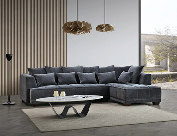 Aluxo Gramercy Group in Steel Velvet