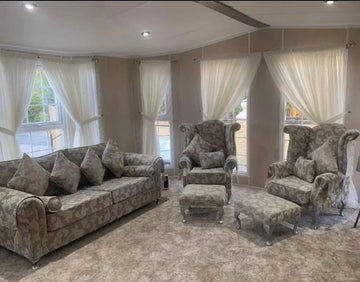 Royal Windsor sofa set with queen Ann chairs