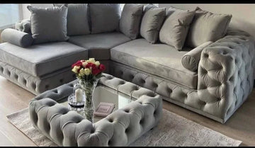 Duke Bentley curved sofa