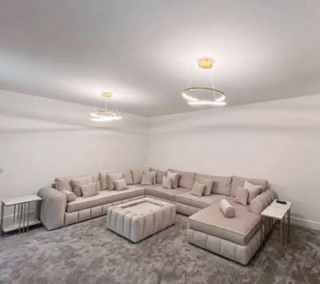 Oyster oxford u shape chaise end sofa